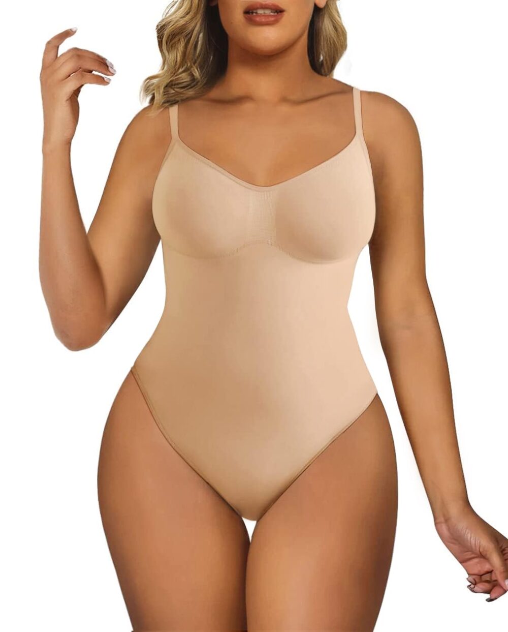 Women's Shapewear Bodysuit Tummy Control Body Shaper Seamless Sculpting Snatched Waist Body Suit - Image 15