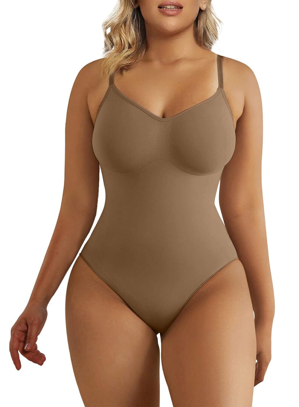 Women's Shapewear Bodysuit Tummy Control Body Shaper Seamless Sculpting Snatched Waist Body Suit - Image 5