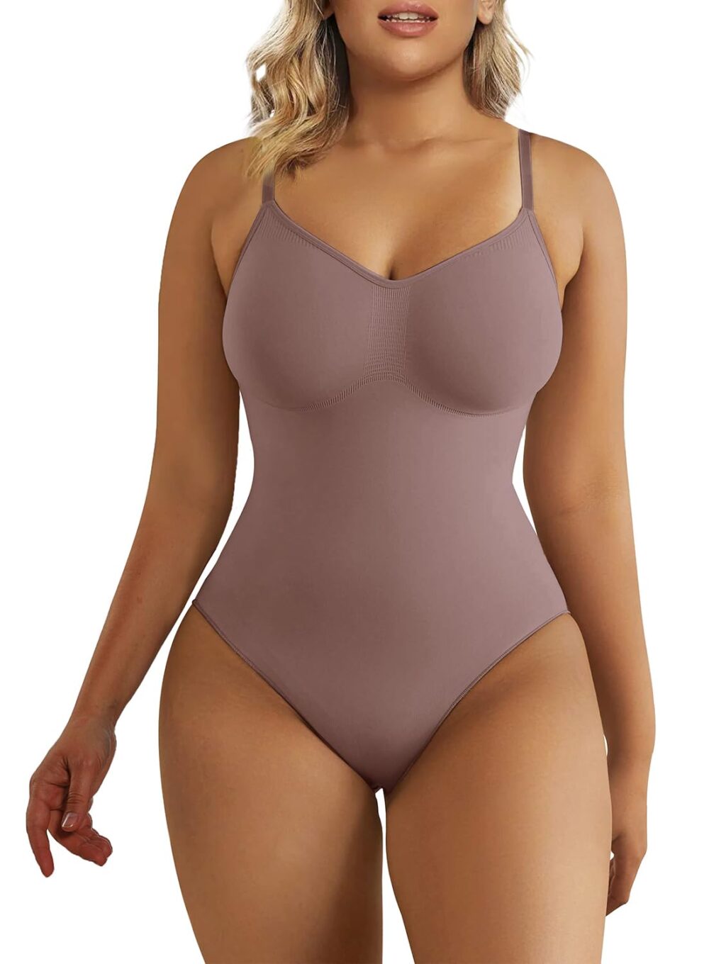 Women's Shapewear Bodysuit Tummy Control Body Shaper Seamless Sculpting Snatched Waist Body Suit - Image 11