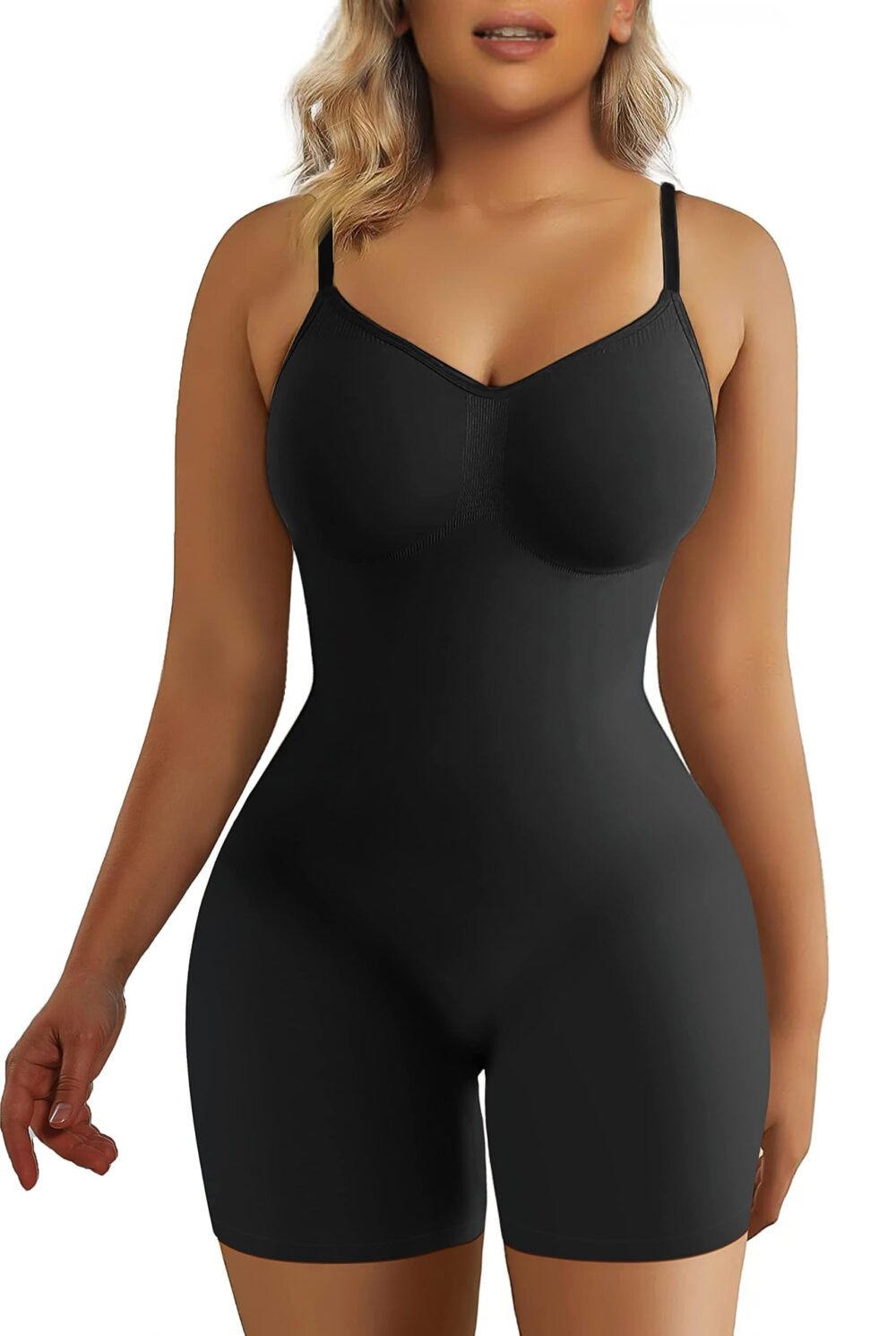 Women's Shapewear Bodysuit Tummy Control Body Shaper Seamless Sculpting Snatched Waist Body Suit - Image 14