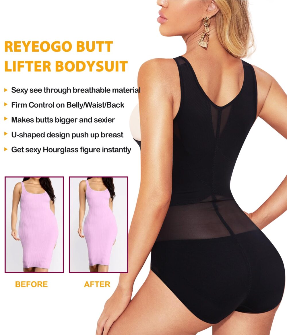 Shapewear Bodysuit for Women Tummy Control Butt Lifter Panty Hi-Waist Trainer Stomach Body Shaper Slimming Girdles - Image 3