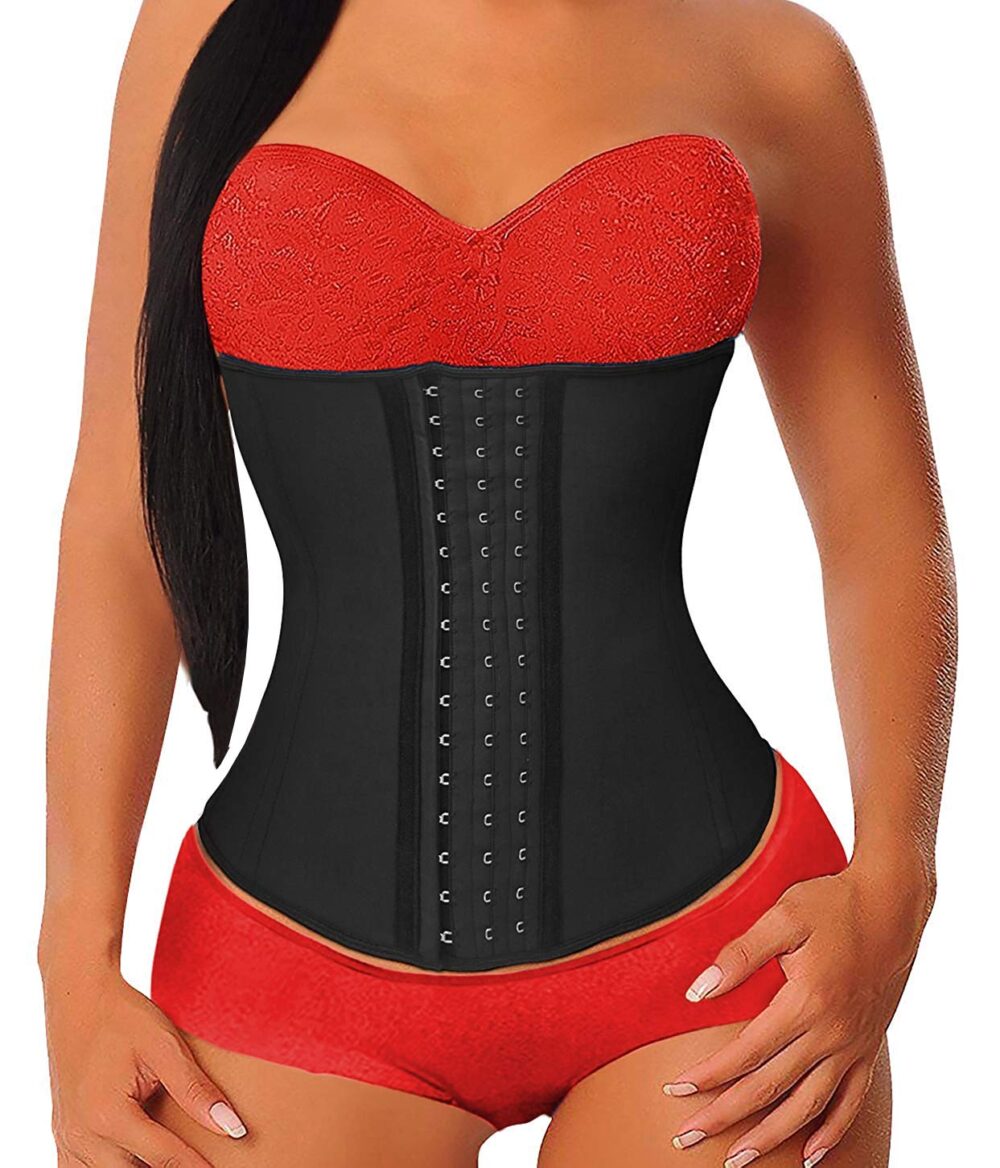 Waist Trainer for Women Latex Underbust Waist Cincher Corset Sport Girdle Hourglass Body Shaper