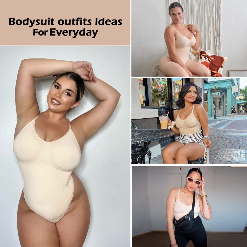 Women's Shapewear Bodysuit Tummy Control Body Shaper Seamless Sculpting Snatched Waist Body Suit - Image 8