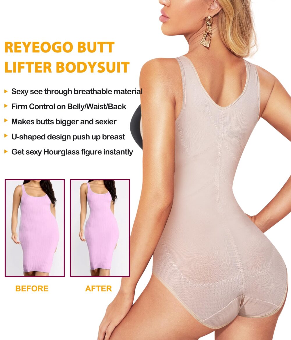 Shapewear Bodysuit for Women Tummy Control Butt Lifter Panty Hi-Waist Trainer Stomach Body Shaper Slimming Girdles - Image 7
